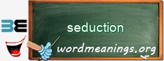 WordMeaning blackboard for seduction